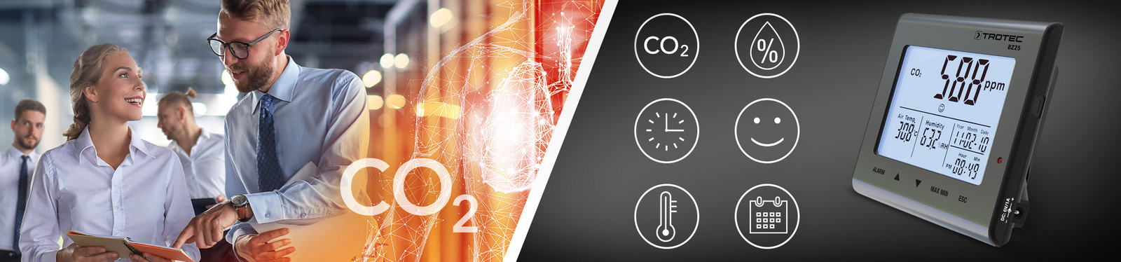 BZ25 CO₂- Hava Kalitesi Ekranı