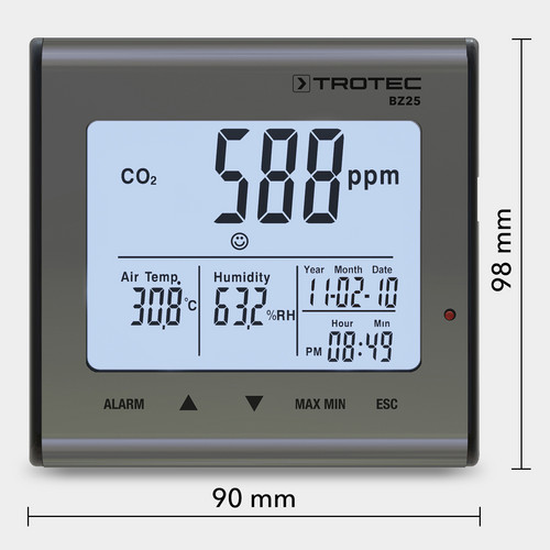 CO2 hava kalitesi monitörü BZ25