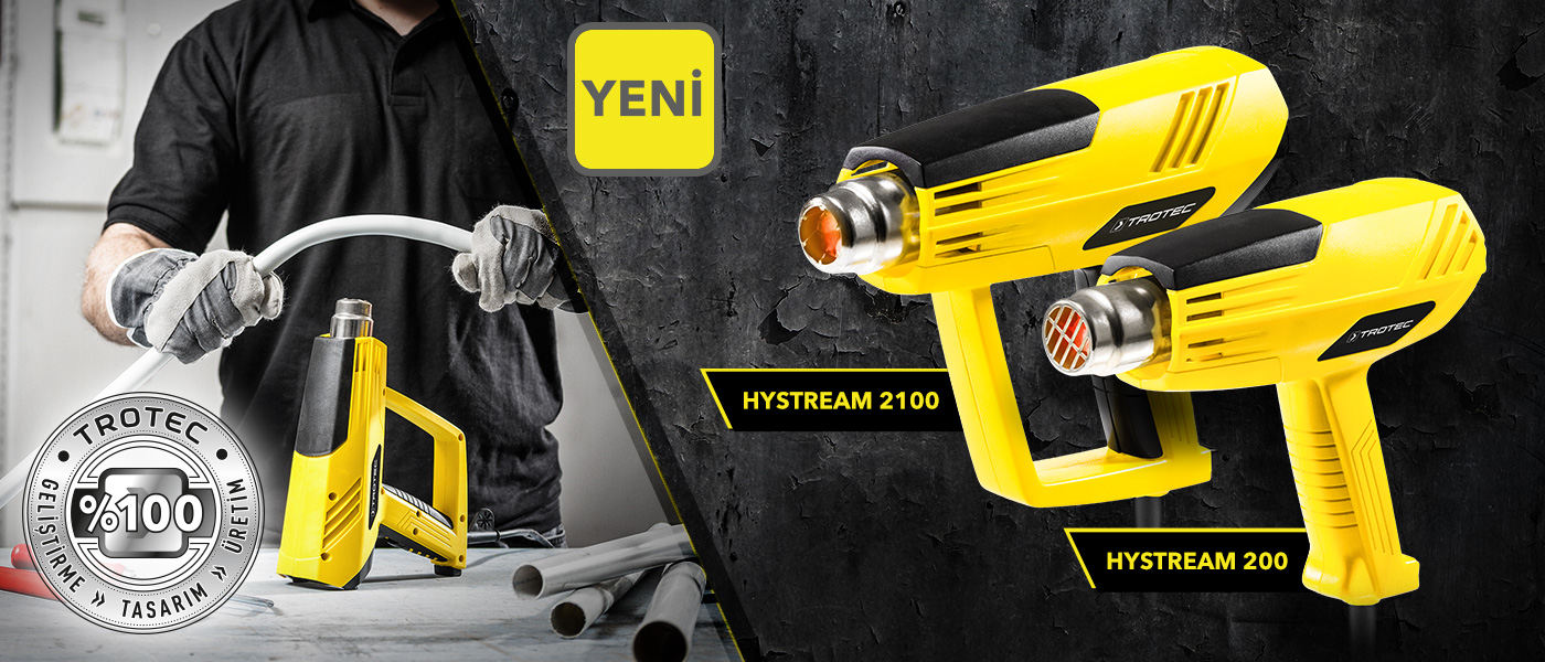 HyStream 200 ve 2100 sıcak hava tabancaları