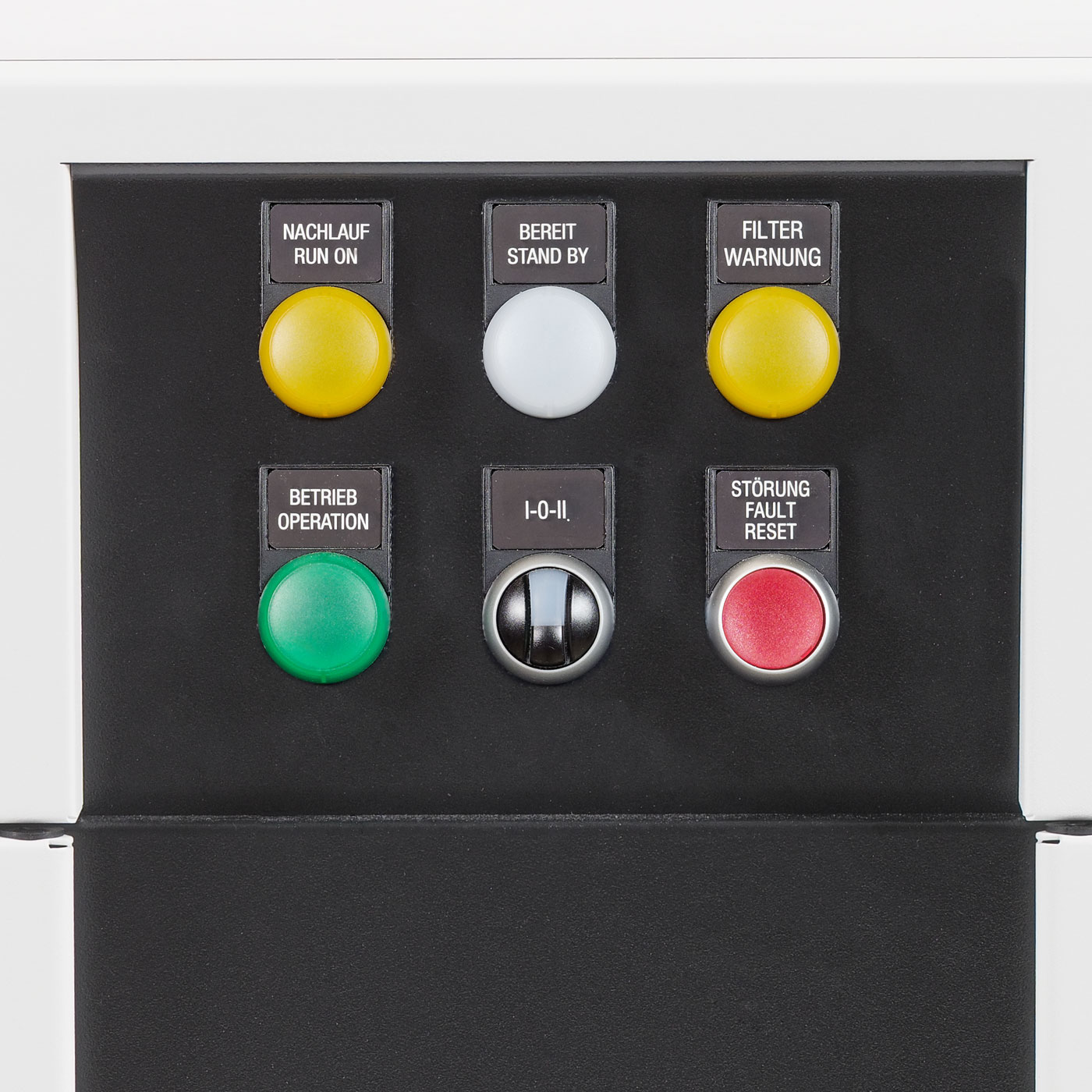 Kontrol panelinin arkasındaki entegre kontrol panosu