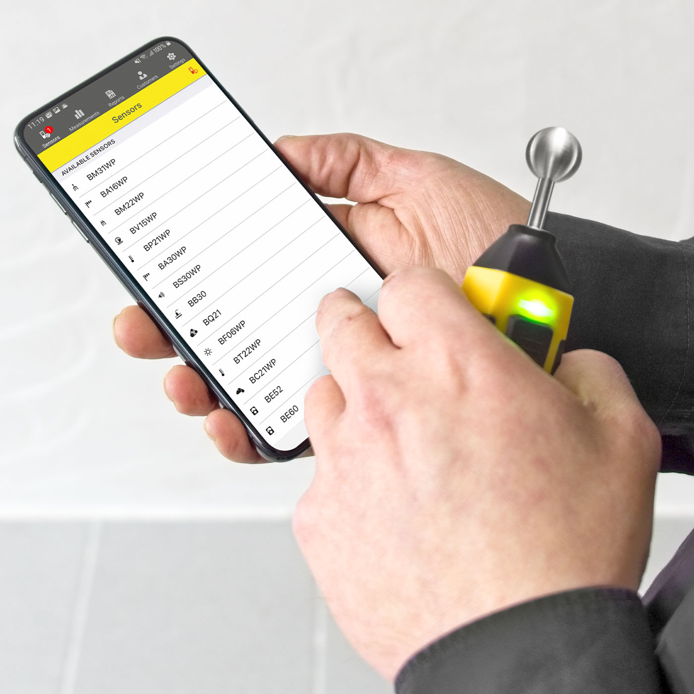 MultiMeasure Mobile ile basit Bluetooth bağlantısı