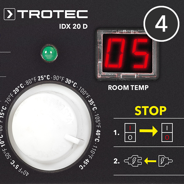 Oda sıcaklığı için dijital göstergeli termostat