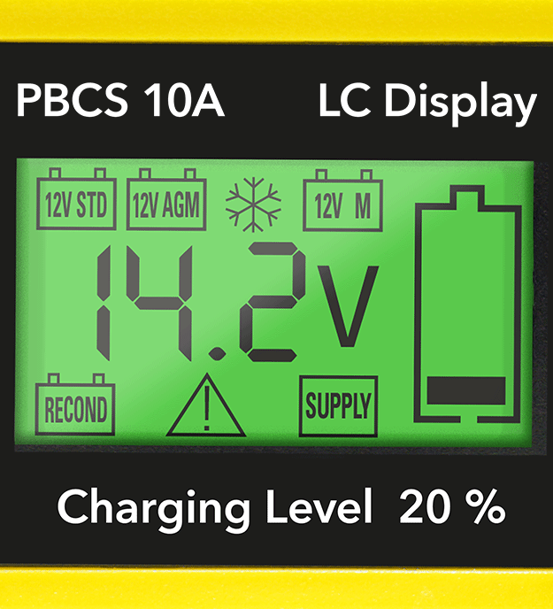 PBCS 10A - LCD ekran Şarj