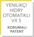 Yenilikçi HiDry otomatikli VX 5 – korumalı patent